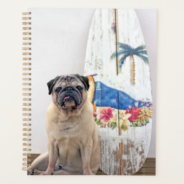 Agenda Surf Pug (Anverso)