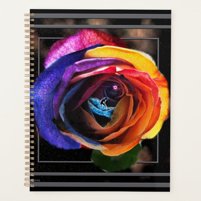 Agenda Surfing the Rainbow Rosa (Anverso)