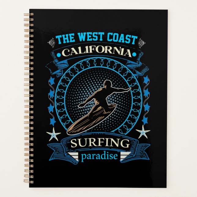 Agenda Surfing West Coast California (Anverso)
