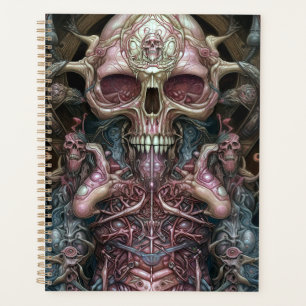 Agenda Surreal Anatomy Skull Horror Arte De Ciencia Ficci