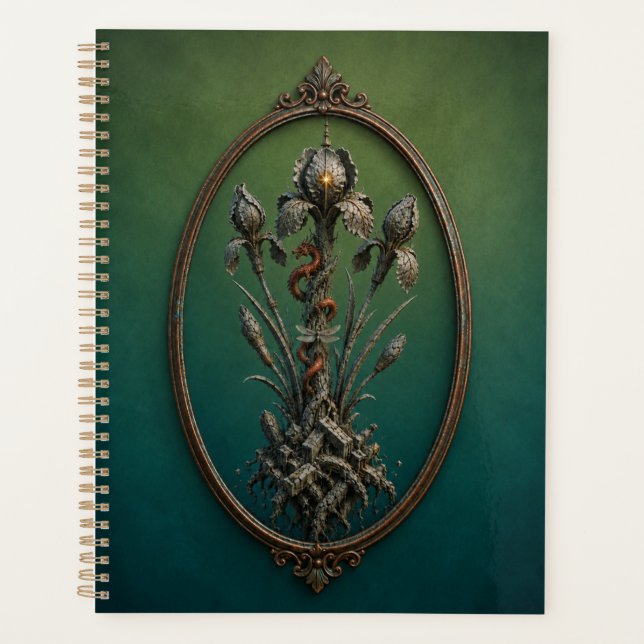 Agenda Surreal Dragon Iris Hardcover Notebook (Anverso)