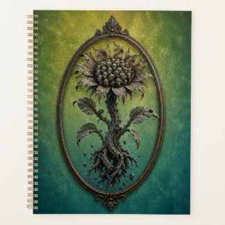 Agenda Surreal Many Faces Flower Notebook