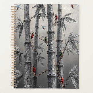 Agenda Surreal Stone Bamboo Adventure Hardcover Notebook