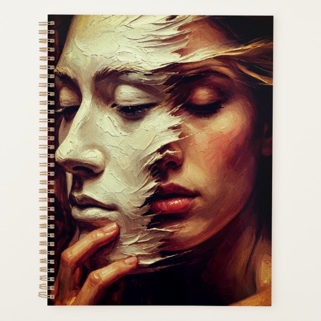 Agenda Surreal Woman Portrait with Painted Mask (Anverso)