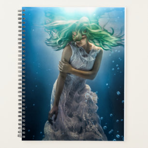 Agenda Sus rizos esmeraldas - Sirena arropada bajo el agu
