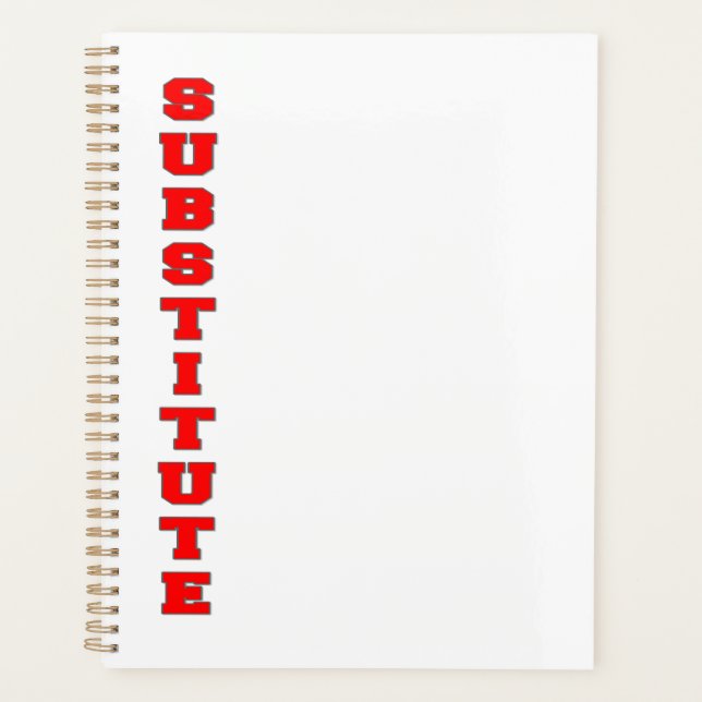 Agenda Sustituto (Anverso)