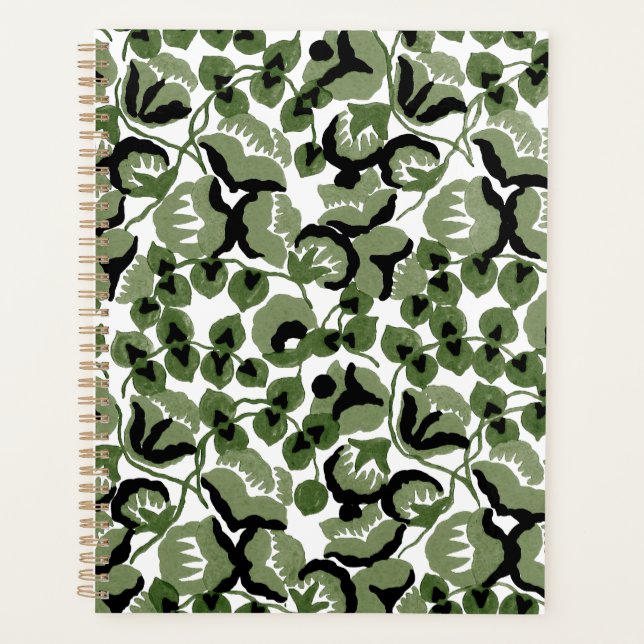 Agenda Sweet Pea (Olive) Arte Refinado (Anverso)