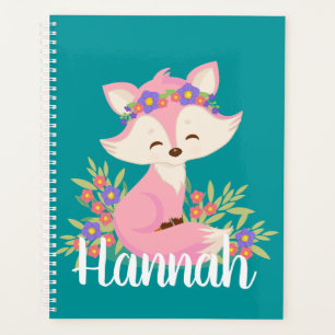 Agenda Sweet Pink Fox personalizada