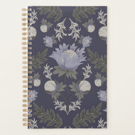 Agenda Symmetrical dark purple floral pattern
