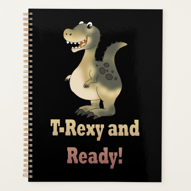 Agenda T-Rexy y Personalizado Dino listo (Anverso)