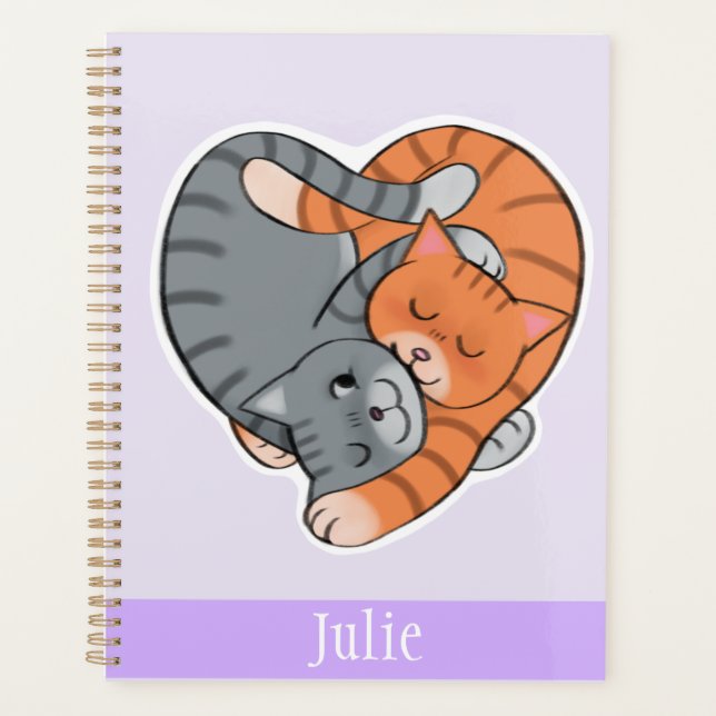 Agenda Tabby Cat Lovers Planner (Anverso)