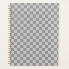 Agenda Tablero de ajedrez cuadriculado gris