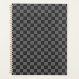 Agenda Tablero de ajedrez gris a cuadros