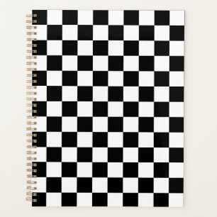 Agenda Tablero de ajedrez negro clásico