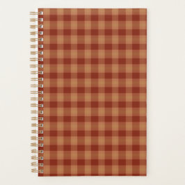 Agenda Tan Tartan Planner 
