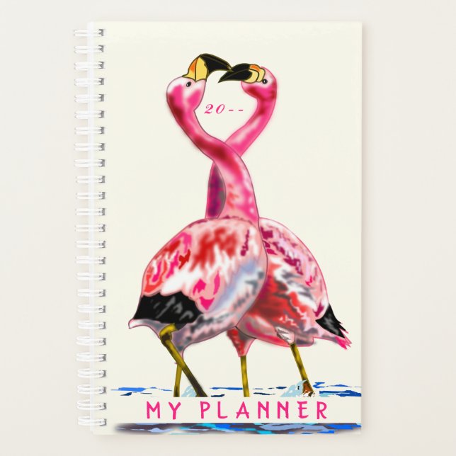 Agenda Tango Flamingo Planner Love (Anverso)