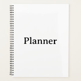 Agenda Tapa blanda estándar de 8,5" x 11" con espiral neg