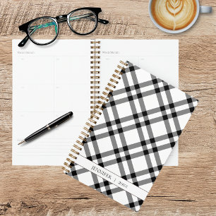 Agenda Tapado de búfalo blanco y negro
