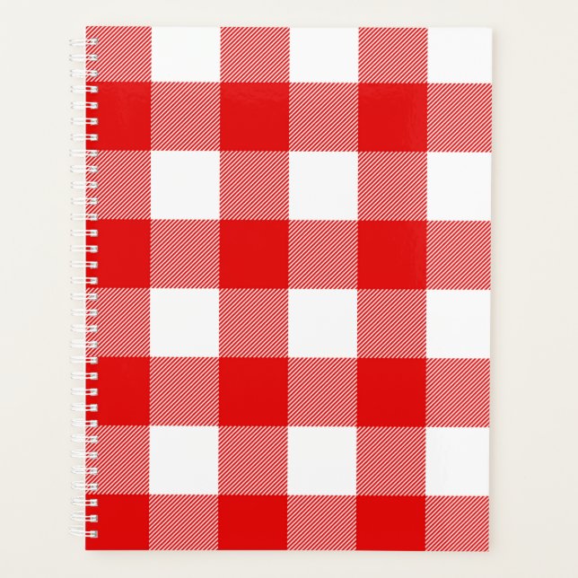 Agenda Tapado de búfalo blanco y rojo (Anverso)