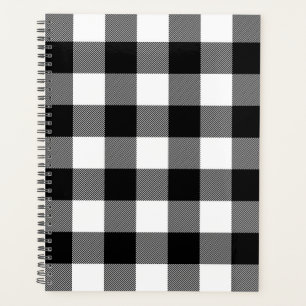 Agenda Tapado de búfalo negro y blanco
