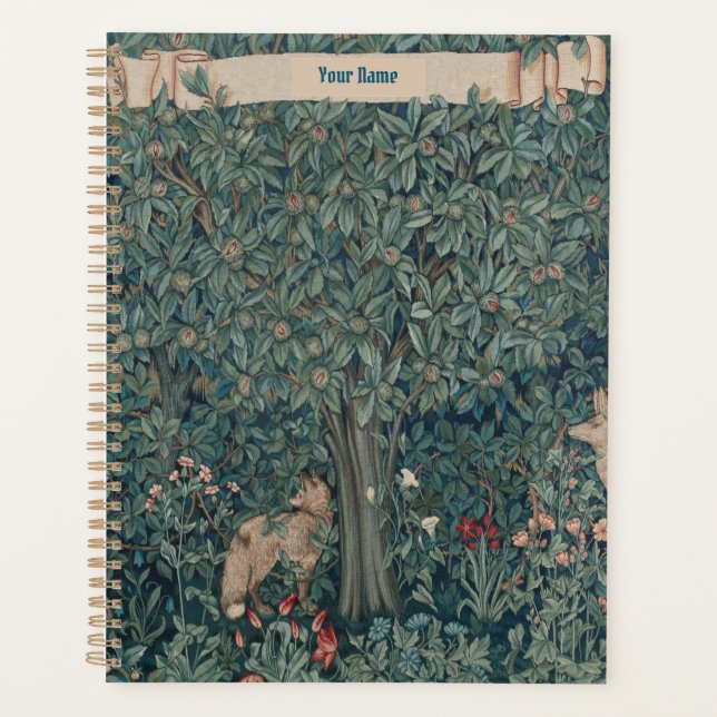 Agenda Tapiz de la Antigüedad William Morris (Anverso)
