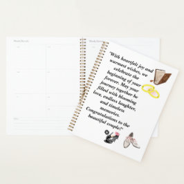 Agenda Tarjeta de boda elegante: tacones negros chic con