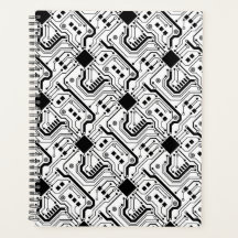 Tarjeta de circuito impreso - Negro sobre blanco