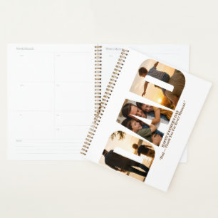 Agenda Tarjeta de Colaje de Fotos Personalizadas para el 