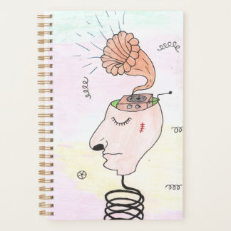 Agenda Tarjeta postal "Música en mi cabeza"