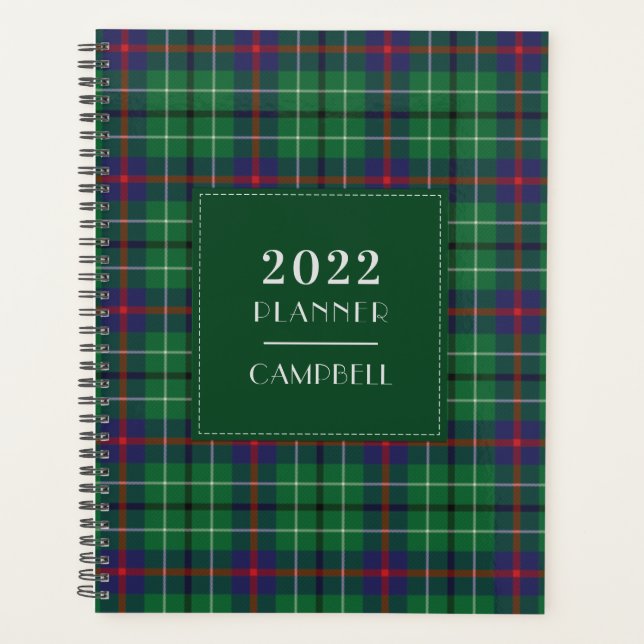 Agenda Tartán 2022 Clan Duncan Checkered (Anverso)