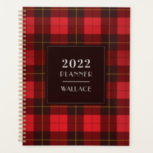 Agenda Tartan 2022 Clan Wallace Red Checkered