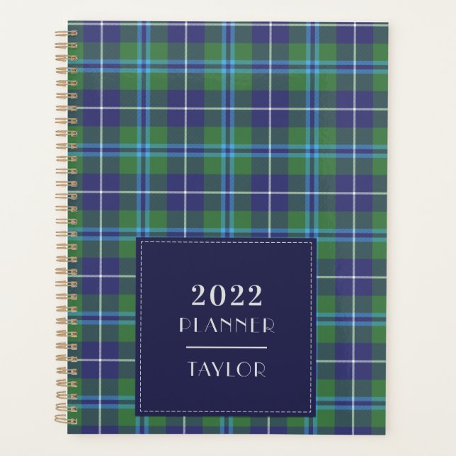 Agenda Tartan a cuadros del clan Douglas 2022 (Anverso)