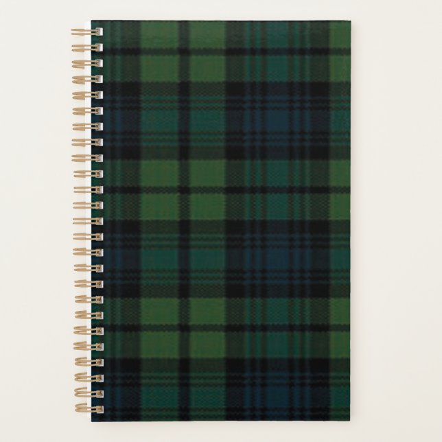 Agenda Tartan Fabric Planner (Anverso)