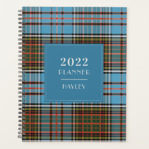 Agenda Tartan Plaid 2022 Clan Anderson Rojo Cuadros
