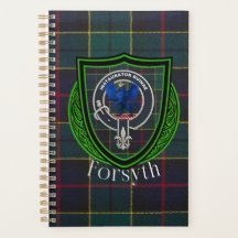 Tartán y Cresta del Clan Escocés Forsyth