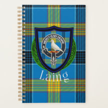 Tartan y Cresta del Clan Escocés Laing