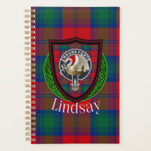 Tartan y Cresta del Clan Escocés Lindsay