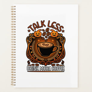 Agenda Taza de café de Halloween Calabazas Habla Menos Be