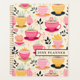 Agenda Té amarillo, beige y dulce rosado