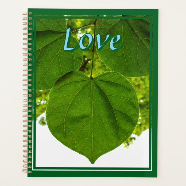 Agenda Te amo como los árboles aman el sol (Anverso)