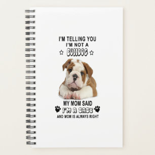 Agenda Te digo que no soy un Bulldog, mi regalo de mamá