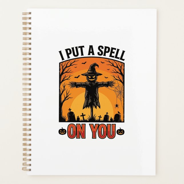 Agenda Te Puse un Hechizo a Ti Espantapájaros de Hallowee (Anverso)