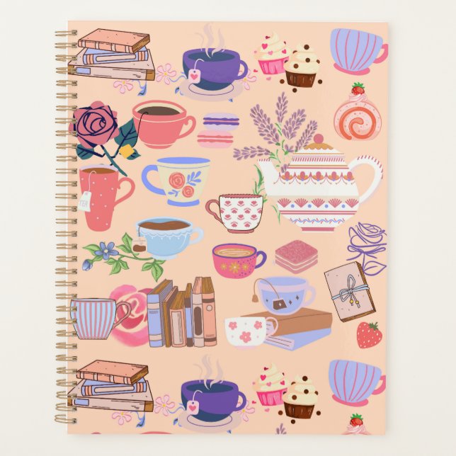 Agenda Té y Libros Lindos (Anverso)