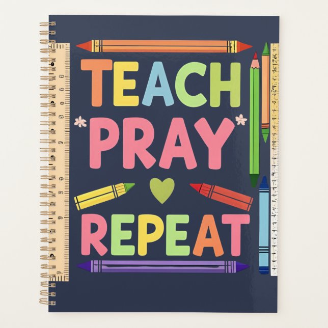 Agenda Teach Pray Repeat Planner (Anverso)