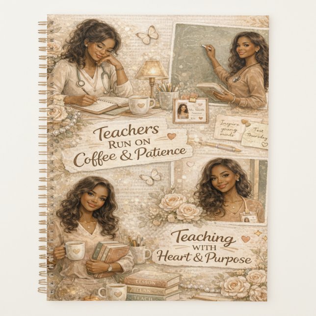 Agenda Teachers run on coffee and patience  (Anverso)