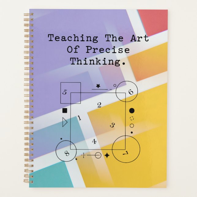 Agenda Teaching Art of Precise Thinking | Math Logic (Anverso)