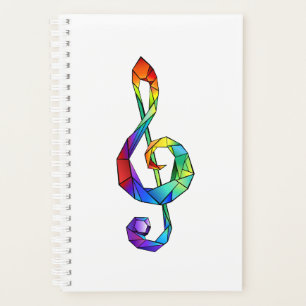 Agenda Tecla musical arcoiris tremendo clef