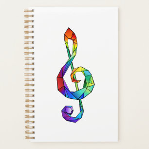 Agenda Tecla musical arcoiris tremendo clef