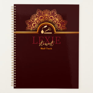 Agenda Técnica de uñas elegante y con clase