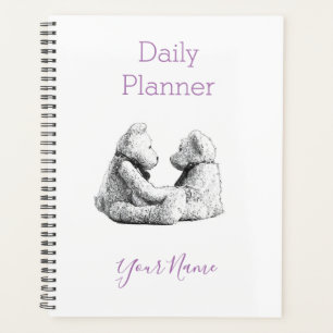 Agenda Teddy Bears Photo Daily Planner - HAMbWG